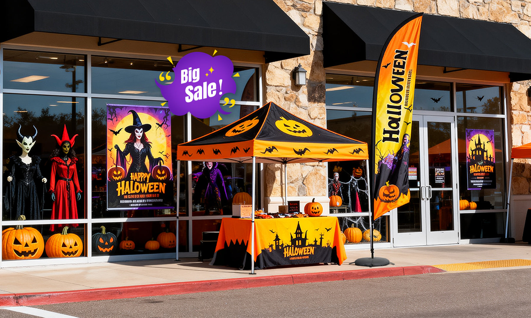 5 Creative Ideas to Use a Custom Printed Canopy Tent for Your Halloween Street Party