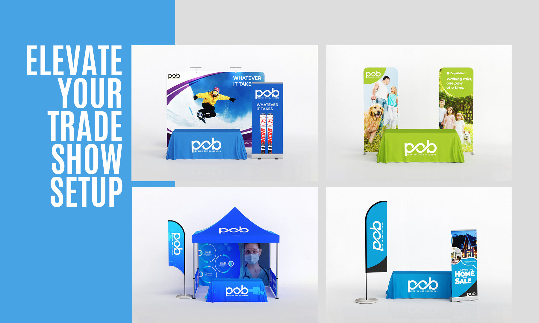 Top Table Cover Pairing Schemes for Your Trade Show Booth
