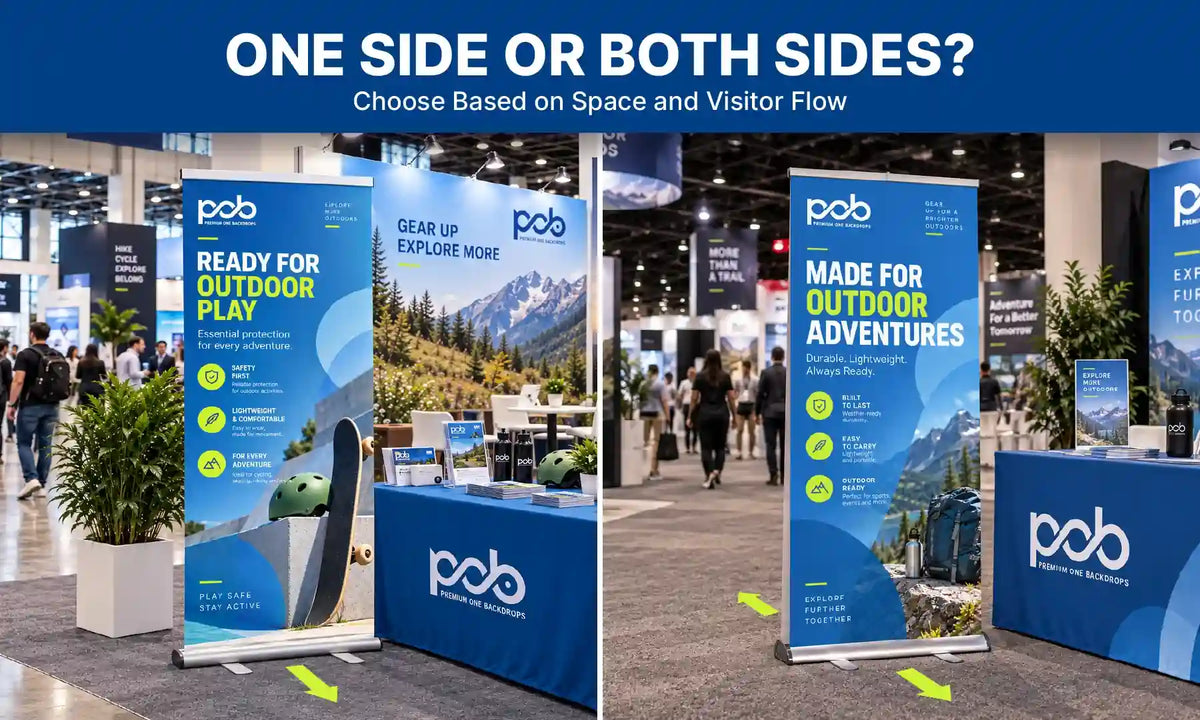 Single-Sided vs. Double-Sided Banner Stands: Which Option Fits Your Space?