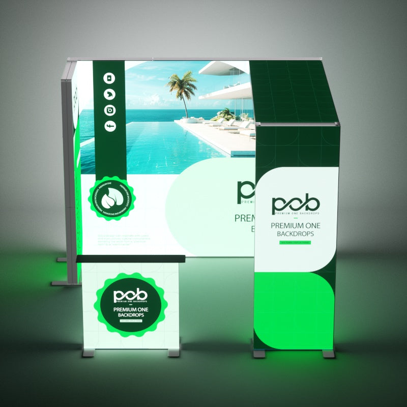 10x10 FT Light Box Exhibition Booth 2