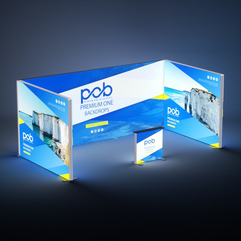 20x10 FT Light Box Exhibition Booth 1