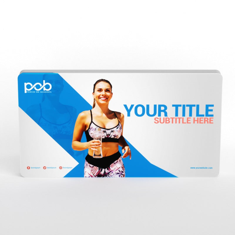 3D Straight Tension Fabric Media Wall