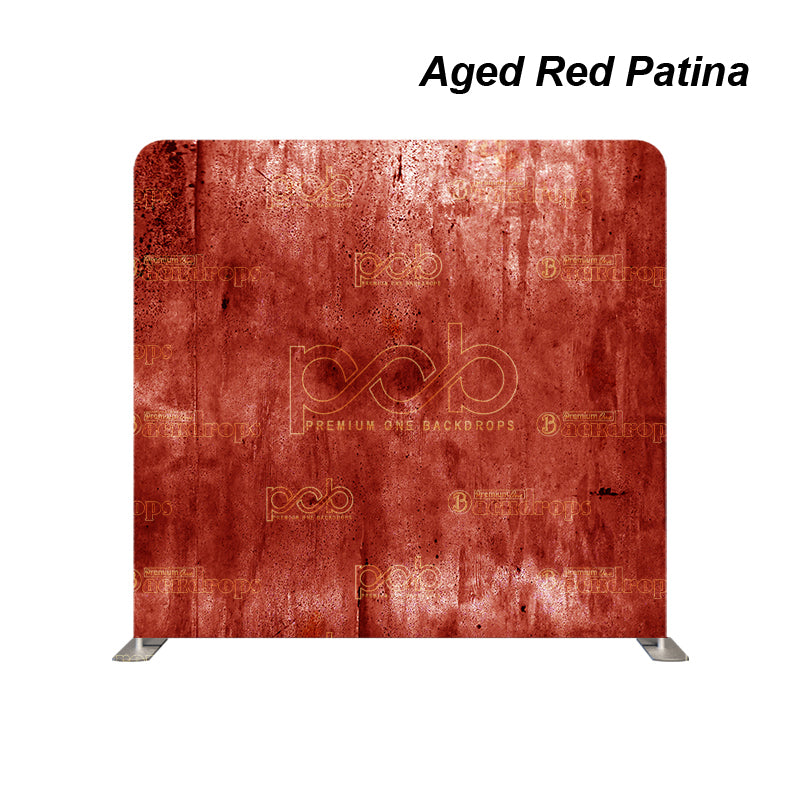 premium one pillowcover backdrops-Aged Red Patina