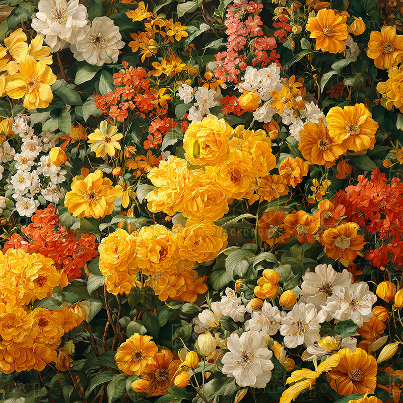 Pillow Cover Backdrop (Amber Petals)