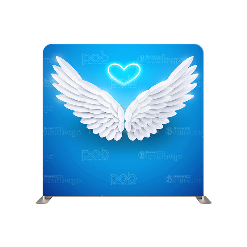 premium one pillowcover backdrops-Angel Wings And Halo
