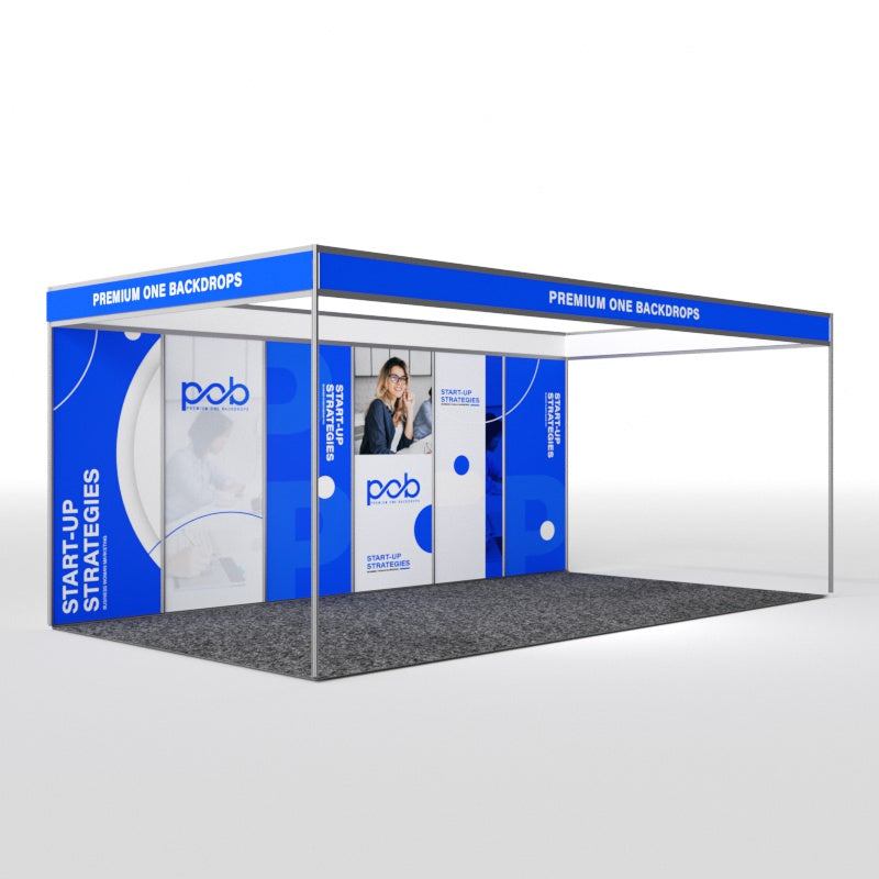 Shell Scheme Exhibition Graphics for 20ft Wide x 10ft Depth Booth