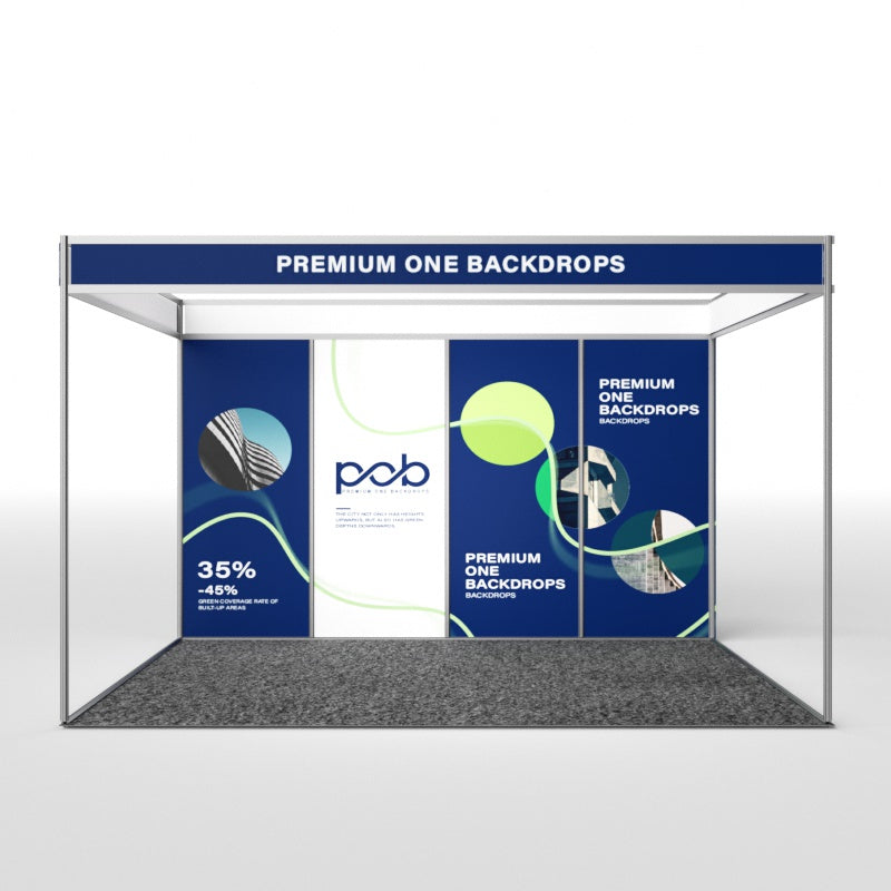 Shell Scheme Exhibition Graphics for 13.2ft Wide x 10ft Depth Booth