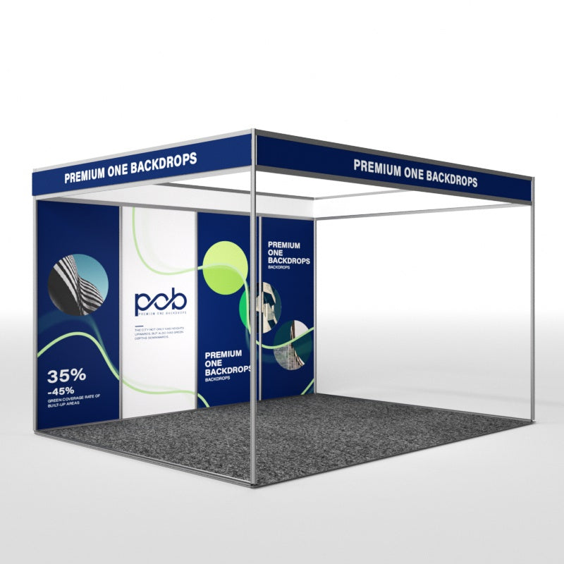Shell Scheme Exhibition Graphics for 13.2ft Wide x 10ft Depth Booth