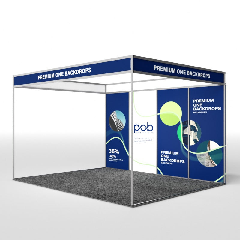 Shell Scheme Exhibition Graphics for 13.2ft Wide x 10ft Depth Booth