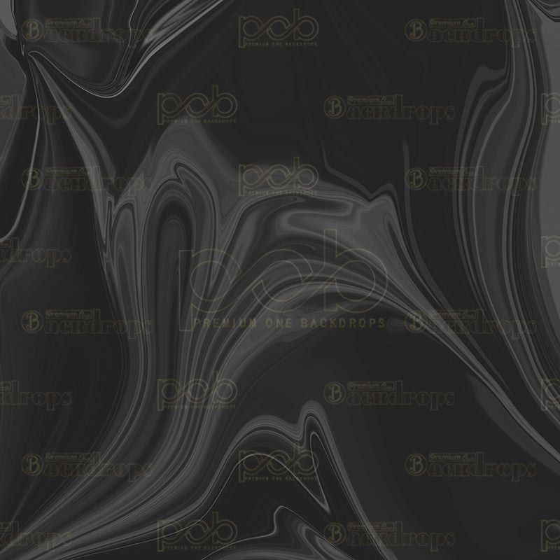 premium one pillowcover backdrops-Black Fluid Art