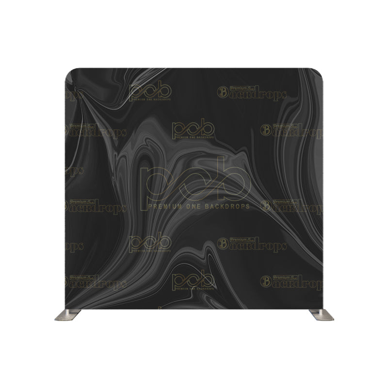 Pillow Cover Backdrop (Black Fluid Art)