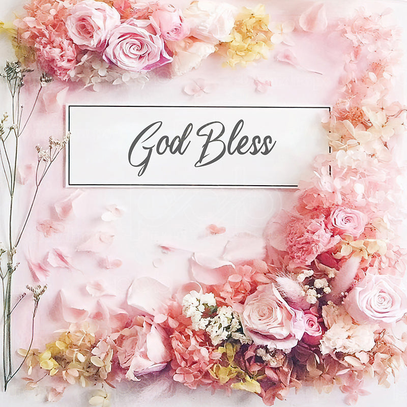 premium one pillowcover backdrops-Blossoming Blessings