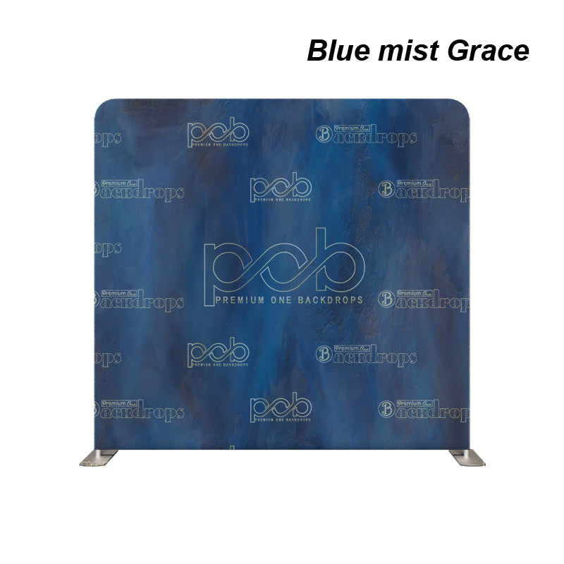 premium one pillowcover backdrops-Blue mist Grace