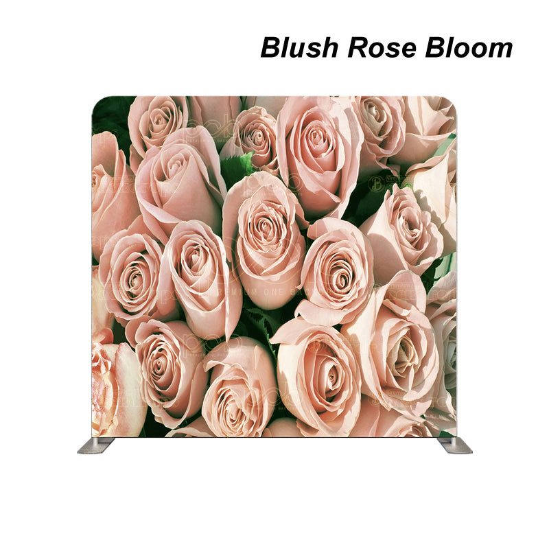 premium one pillowcover backdrops-Blush Rose Bloom