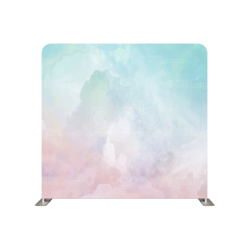 Pillow Cover Backdrop (Blush and Azure Blur)