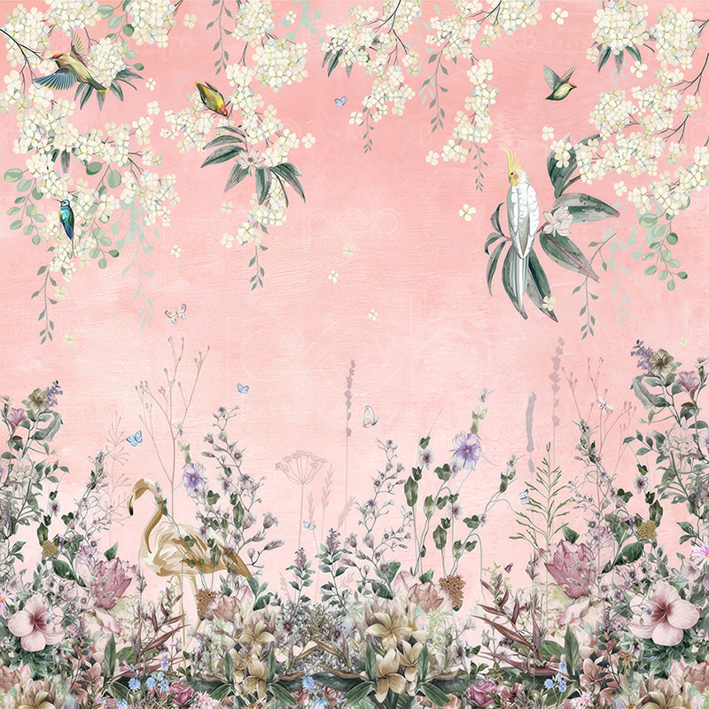 premium one pillowcover backdrops-Botanical Whimsy