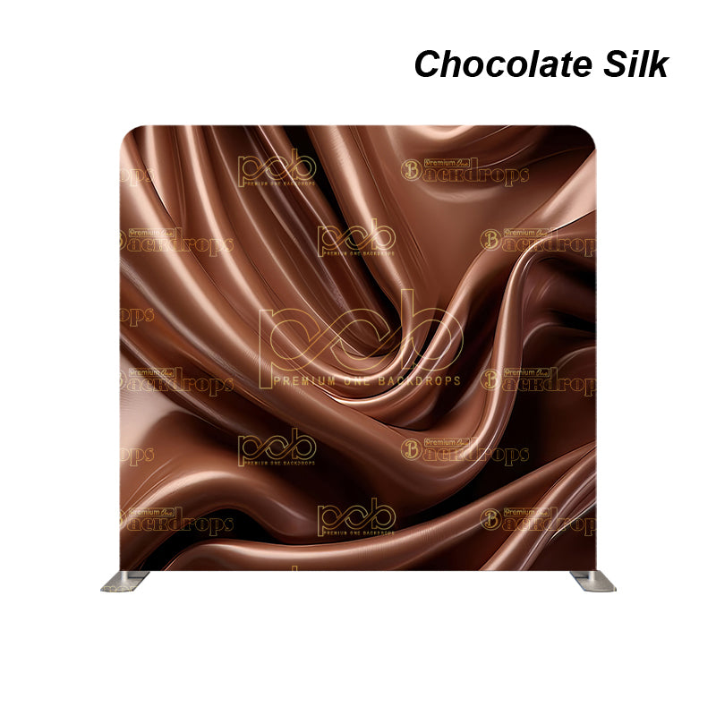 premium one pillowcover backdrops-Chocolate Silk