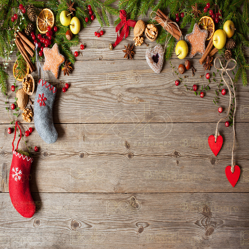 premium one pillowcover backdrops-Christmas Treats Holiday