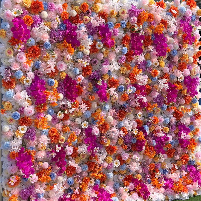 Colorful Flower Wall
