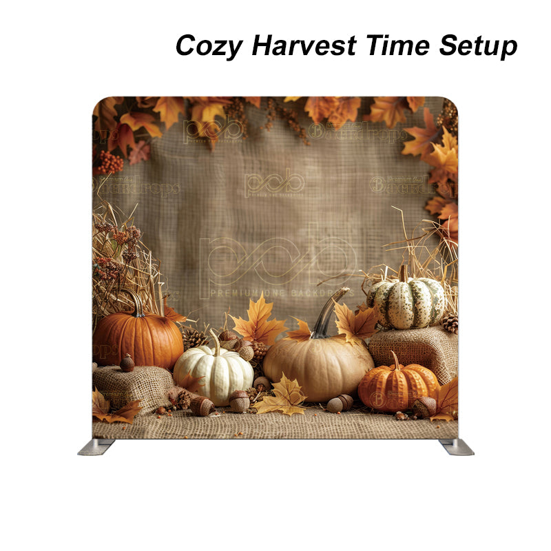 Pillow Cover Backdrop (Cozy Harvest Time Setup)
