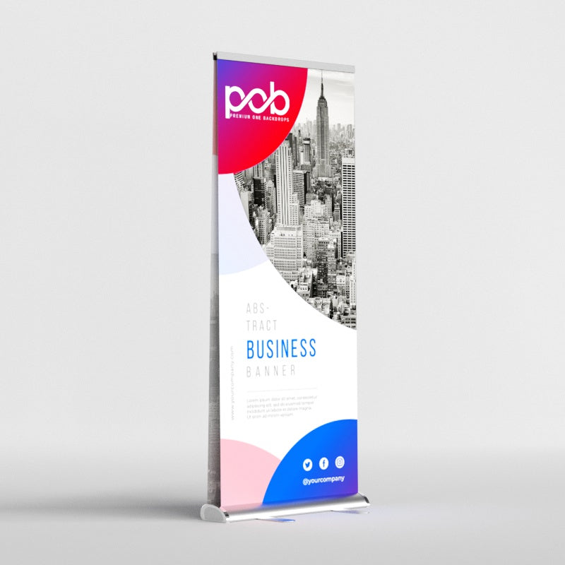 Double Sided Teardrop Roll Up Banner
