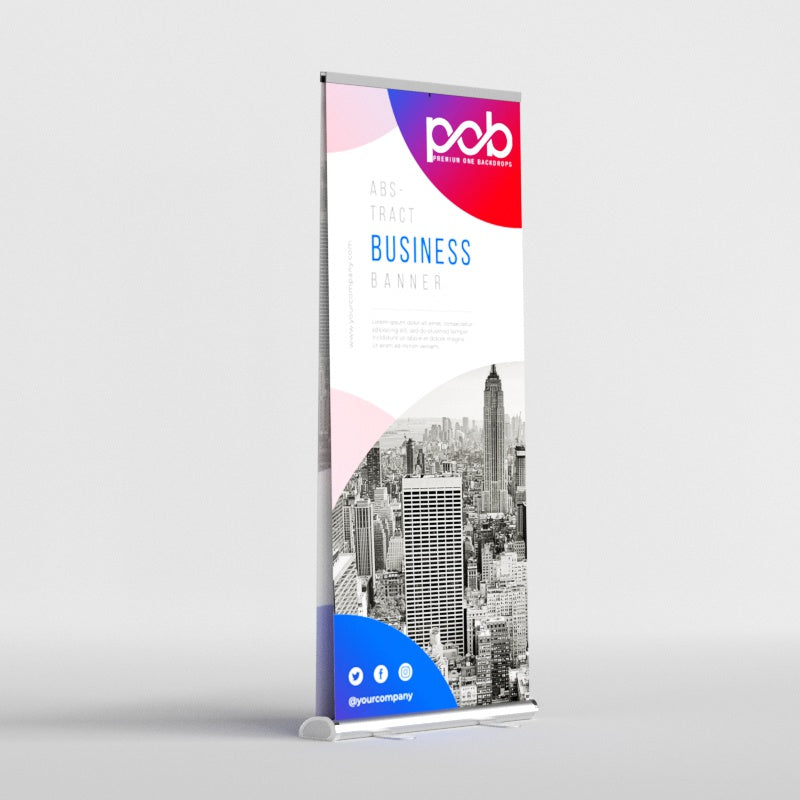 Double Sided Teardrop Roll Up Banner