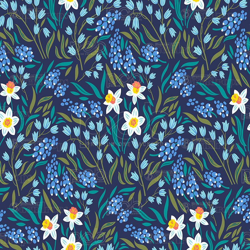 premium one pillowcover backdrops-Dreamy Meadow Floral