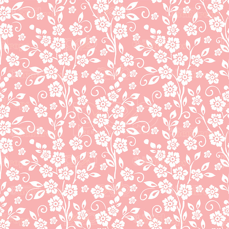 premium one pillowcover backdrops-ELEGANT FLORAL PATTERN