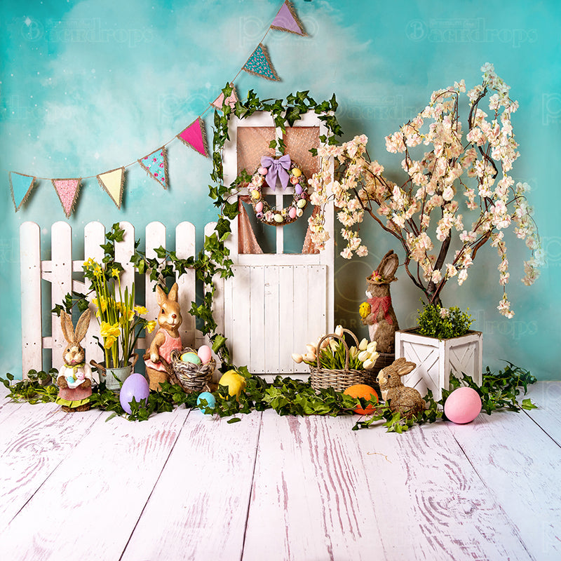 premium one pillowcover backdrops-Easter Festive Corner