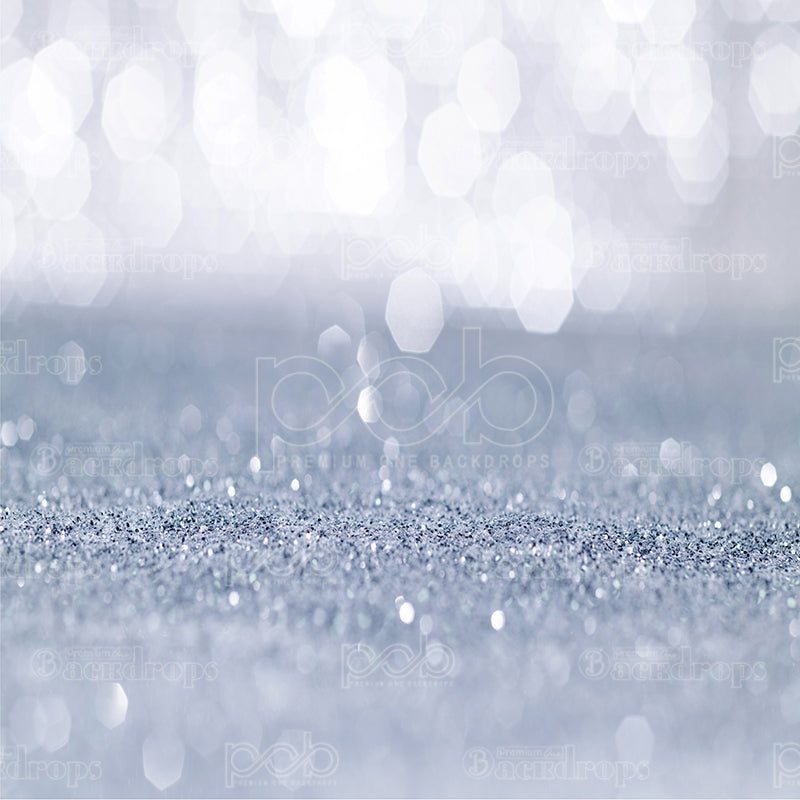 Pillow Cover Backdrop (Ethereal Silver Sparkle)