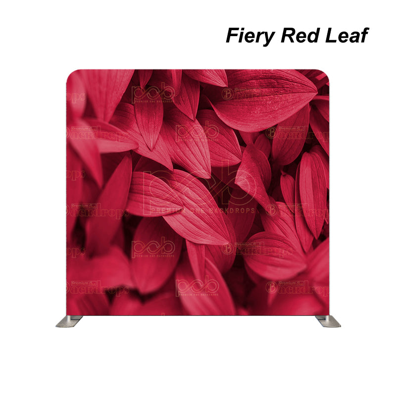 Pillow Cover Backdrop (Fiery Red Leaf)