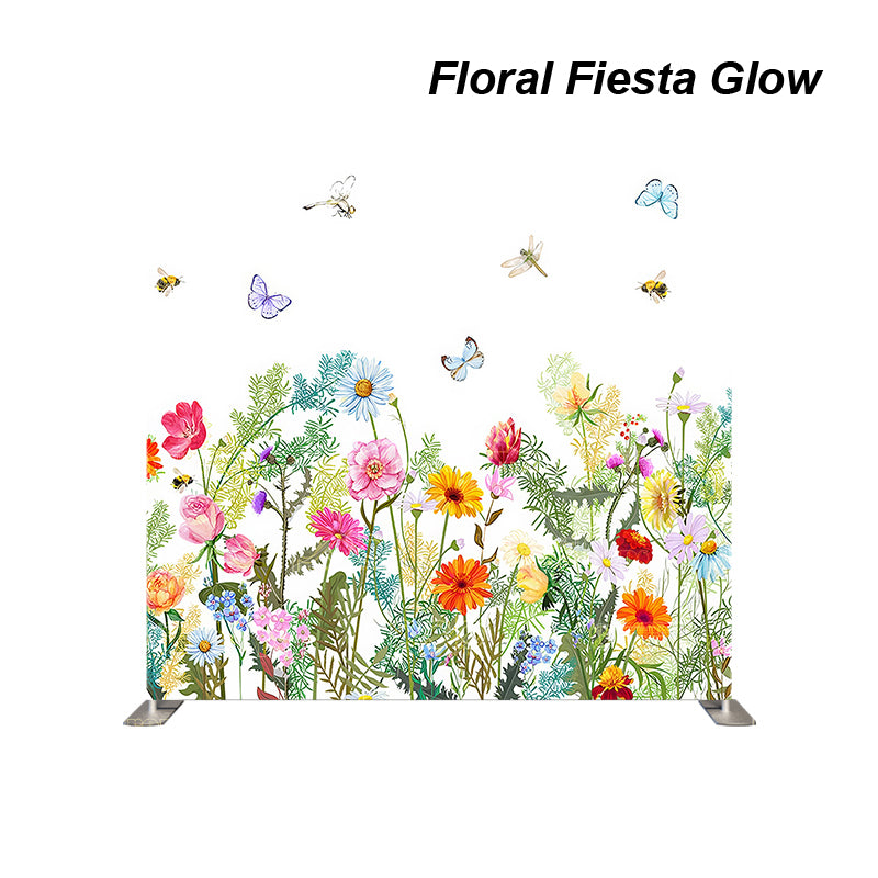premium one pillowcover backdrops-Floral Fiesta Glow