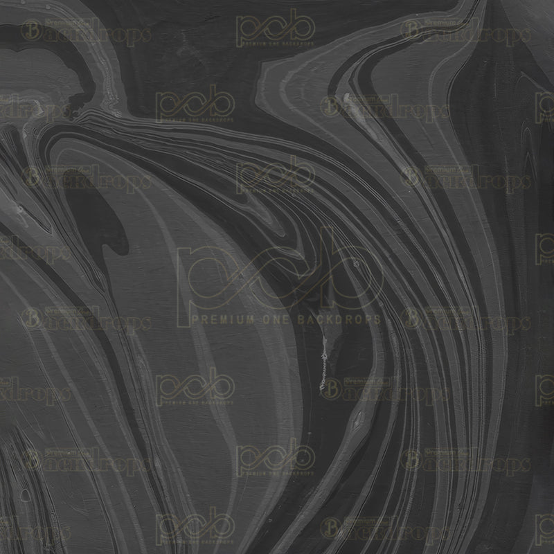 premium one pillowcover backdrops-Fluid Black Artistry