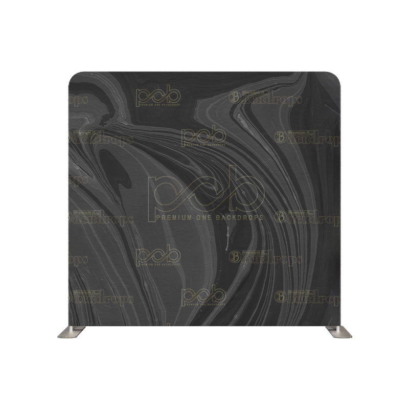 Pillow Cover Backdrop (Fluid Black Artistry)