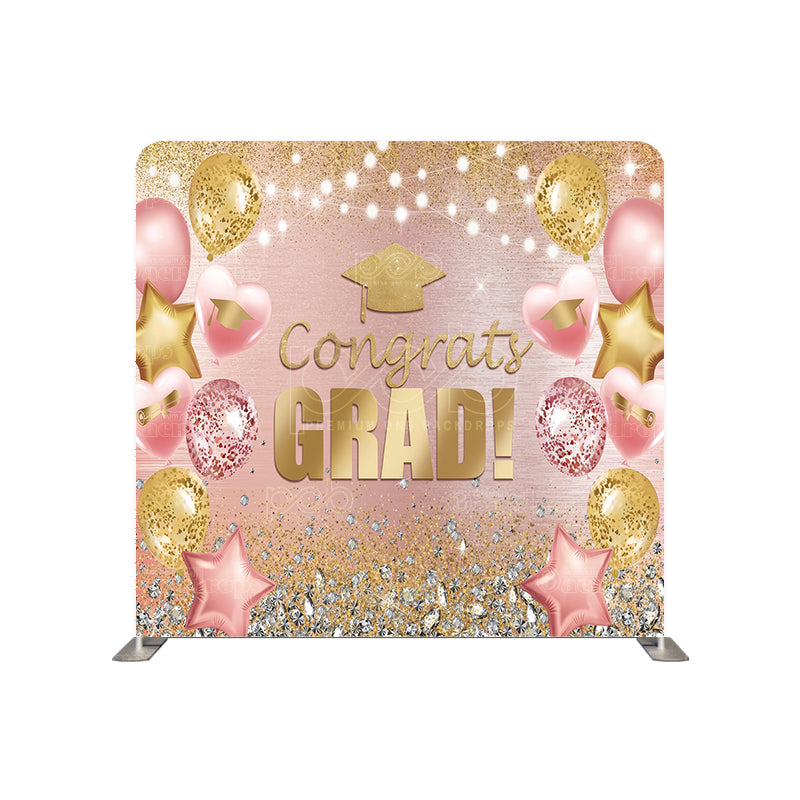 Pillow Cover Backdrop (Golden Graduation Celebration)