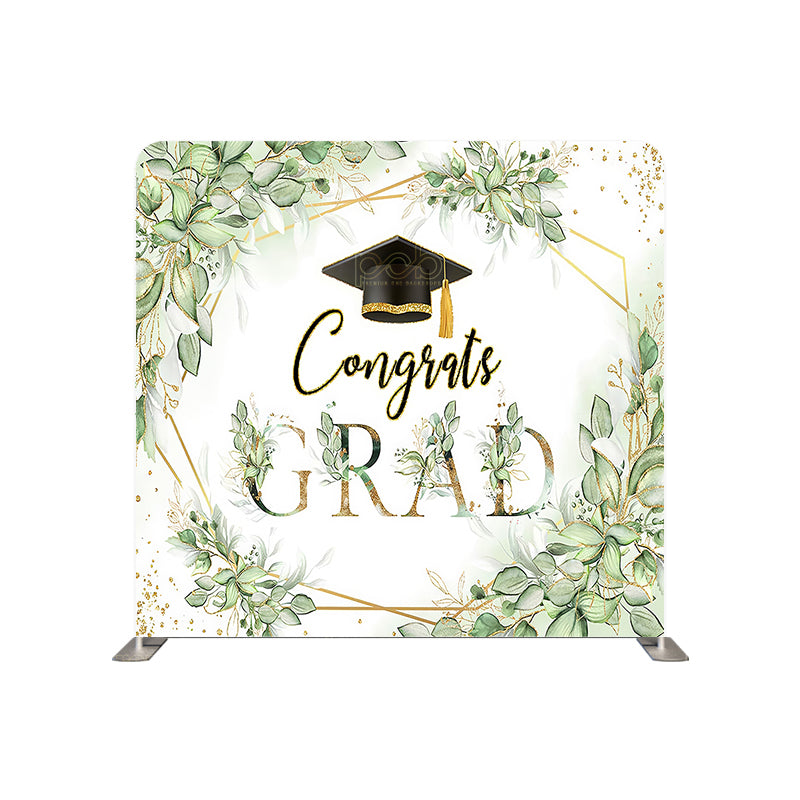 premium one pillowcover backdrops-Greenery Grad Celebration