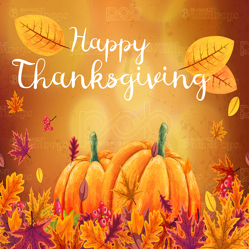 Pillow Cover Backdrop (Happy thanksgiving blessings)