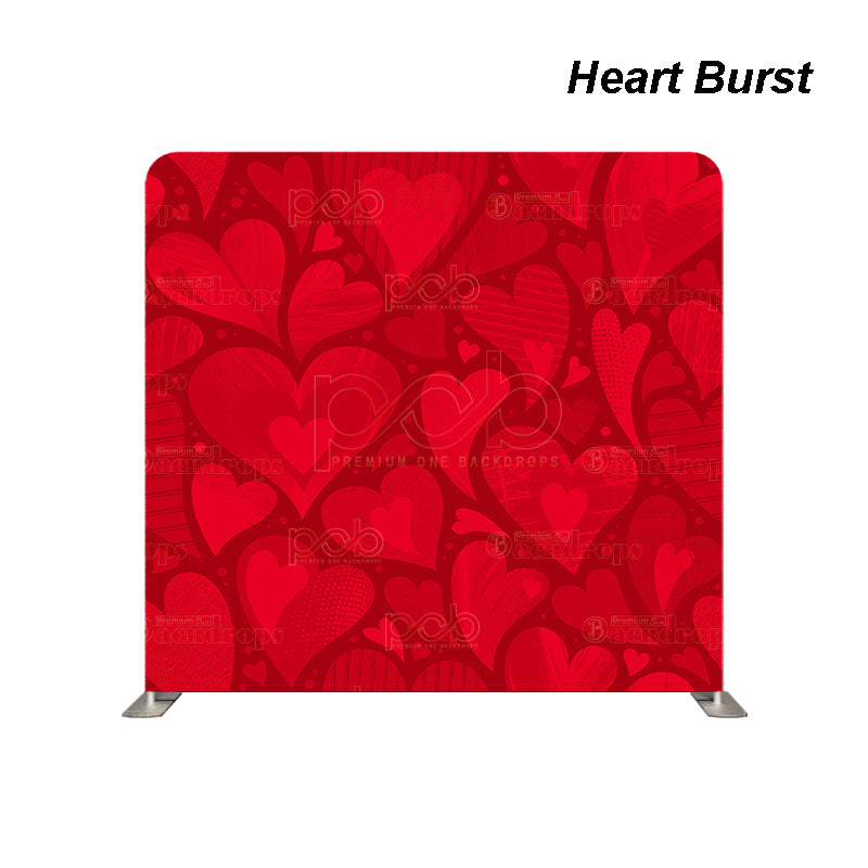 premium one pillowcover backdrops-Heart Burst