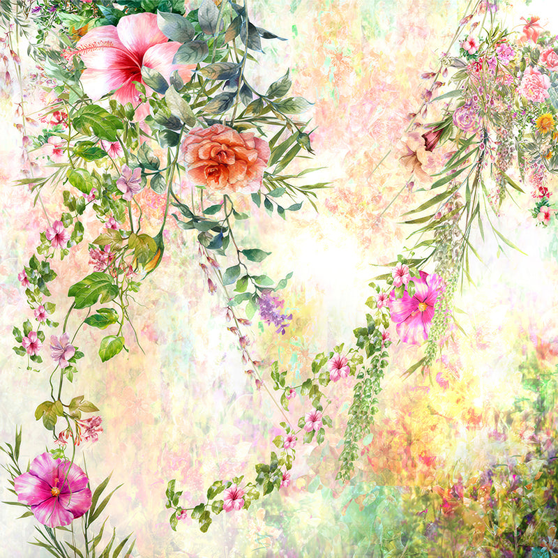 premium one pillowcover backdrops-Jungle Spring Whisper