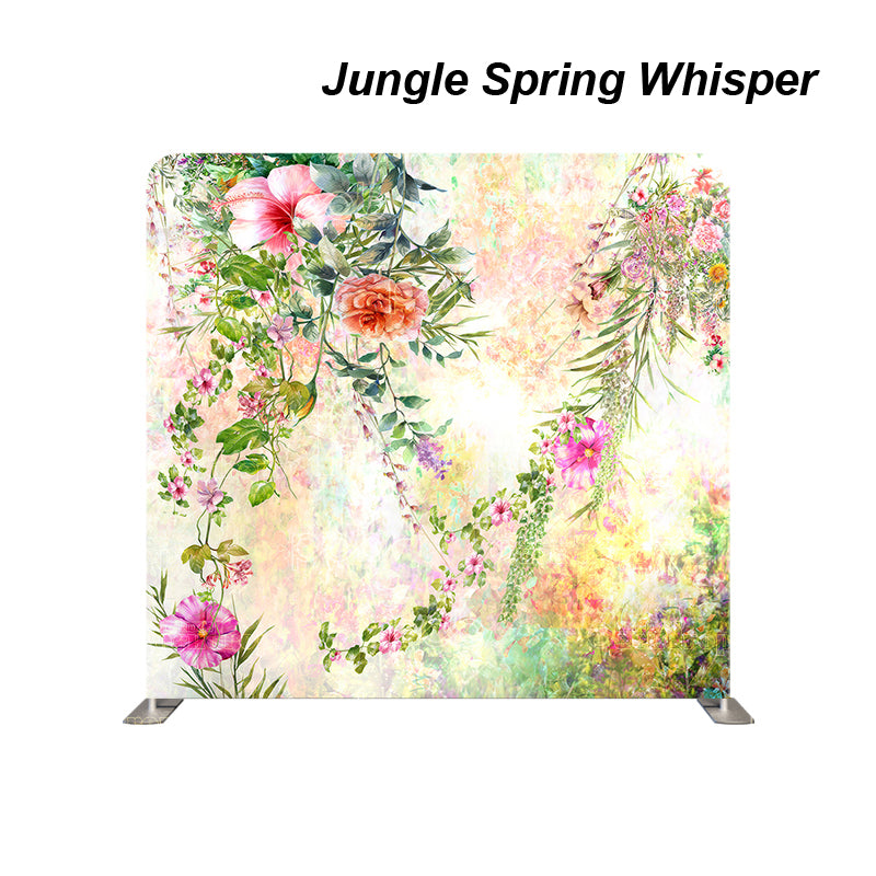 premium one pillowcover backdrops-Jungle Spring Whisper
