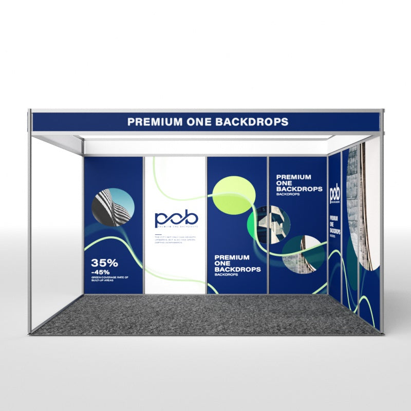 Shell Scheme Exhibition Graphics for 13.2ft Wide x 10ft Depth Booth