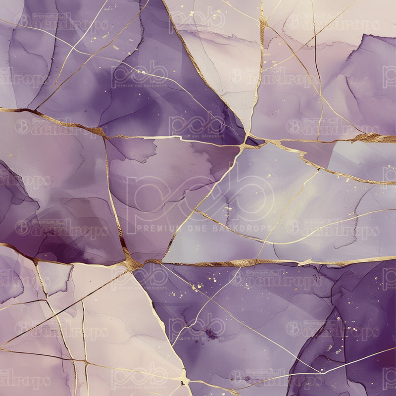 Pillow Cover Backdrop (Lavender Gilt Fractals)