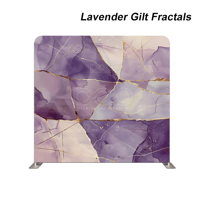 Pillow Cover Backdrop (Lavender Gilt Fractals)