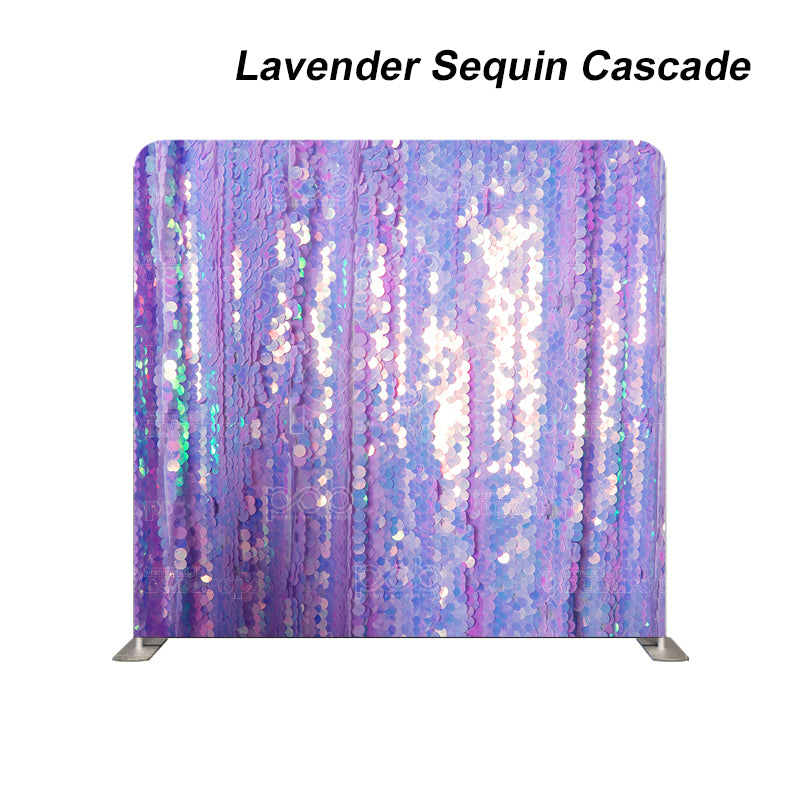 Pillow Cover Backdrop (Lavender Sequin Cascade)