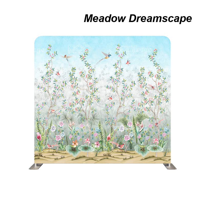 premium one pillowcover backdrops-Meadow Dreamscape