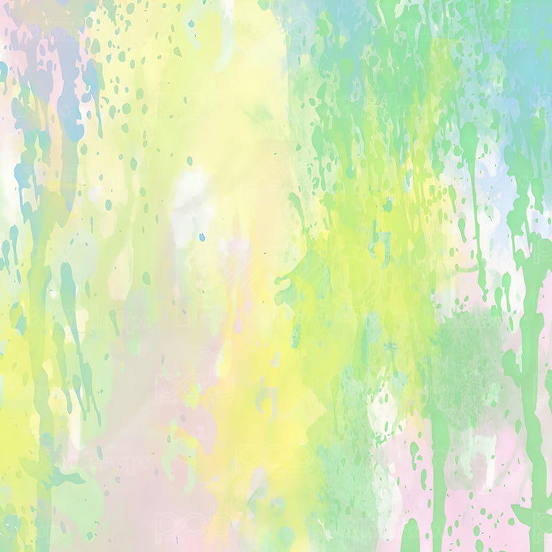 premium one pillowcover backdrops-Minty Blush Drip Fantasy