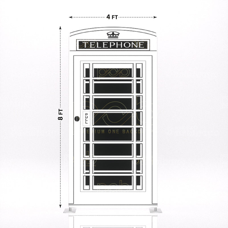 white London telephone booth 1