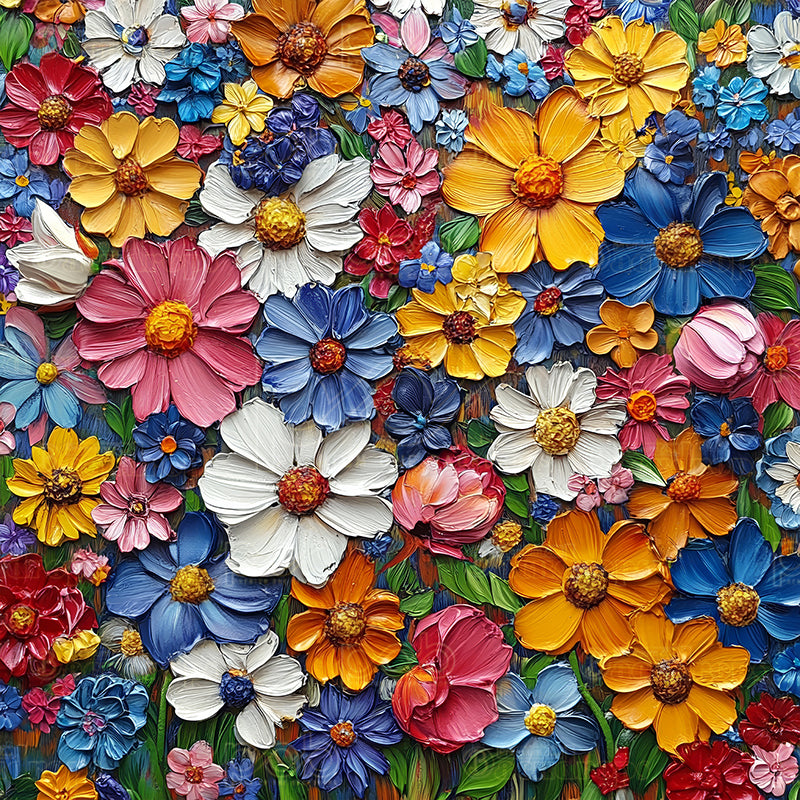 Pillow Cover Backdrop (Painted Blossom Bliss)