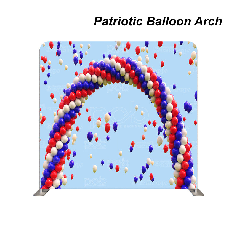 Pillow Cover Backdrop (Patriotic Balloon Arch)