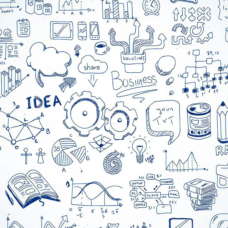 Pillow Cover Backdrop (Graduation Blueprint Sketches)